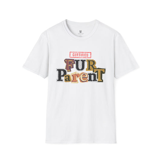 Certified Fur Parent Unisex T-Shirt – Cute Pet Lover Gift, Dog Mom & Dad Shirt, Animal Lover Apparel